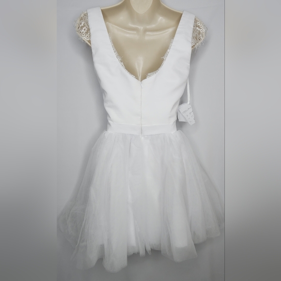 Elegant White Custom Made Dress - Picture 2 of 7